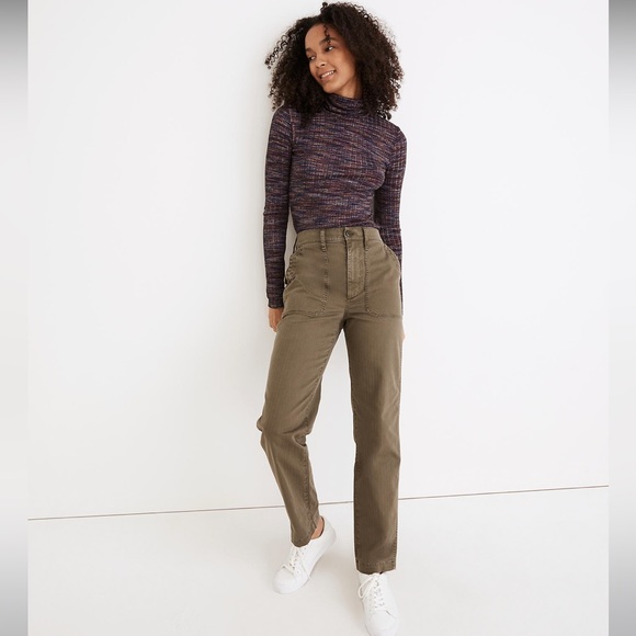Madewell The Perfect Vintage Straight Workwear Pant - Picture 1 of 8